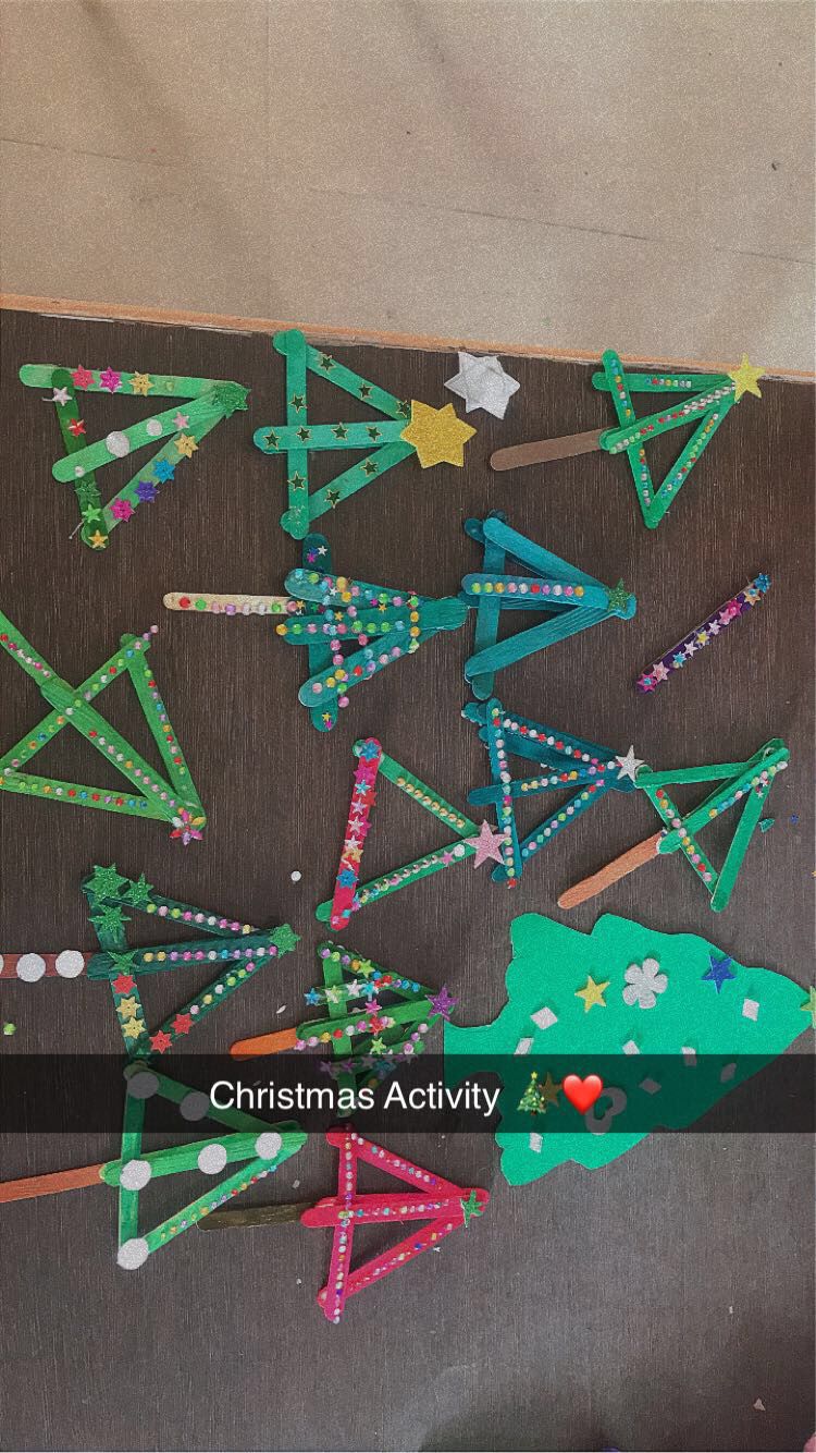 Christmas activity of class LKG 01